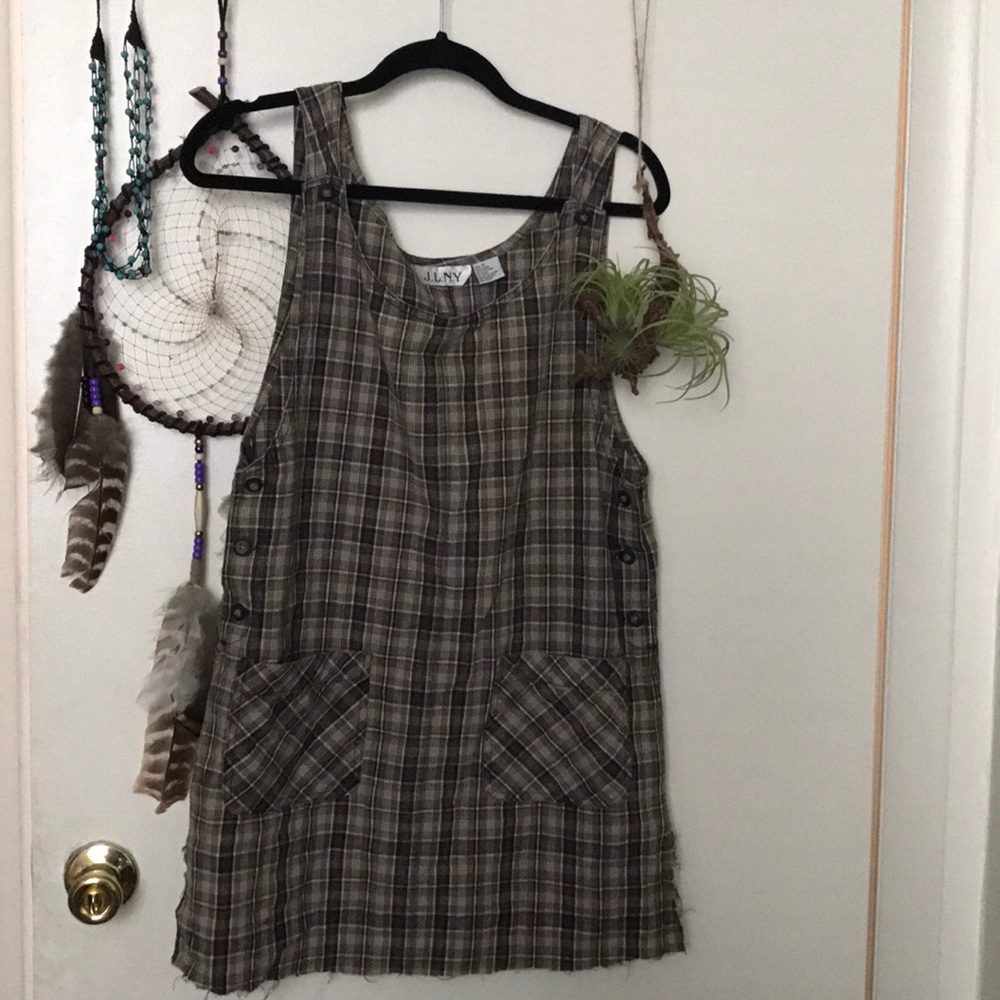 Homemade checkered dress